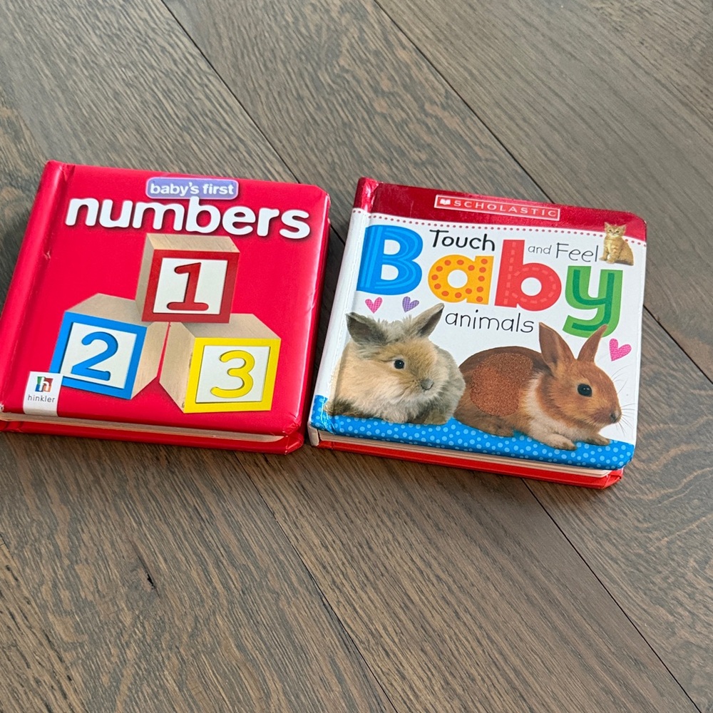 Baby's First Numbers and Touch and Feel Baby Animals Books